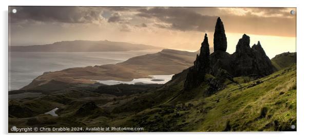 The Old Man of Storr Acrylic by Chris Drabble