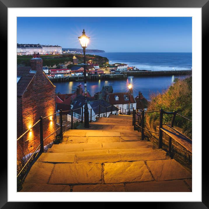 199 Steps Blue Hour  Framed Mounted Print by Anthony McGeever