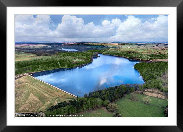 Swinsty  reservoir, Framed Mounted Print by Chris North