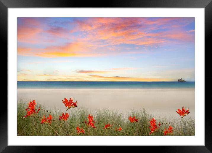 Cornish Beach Framed Mounted Print by Alison Chambers