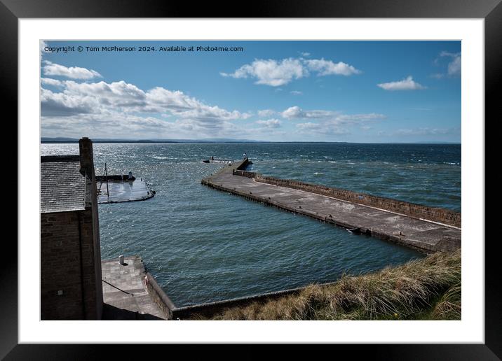 Burghead Harbour Scene Framed Mounted Print by Tom McPherson