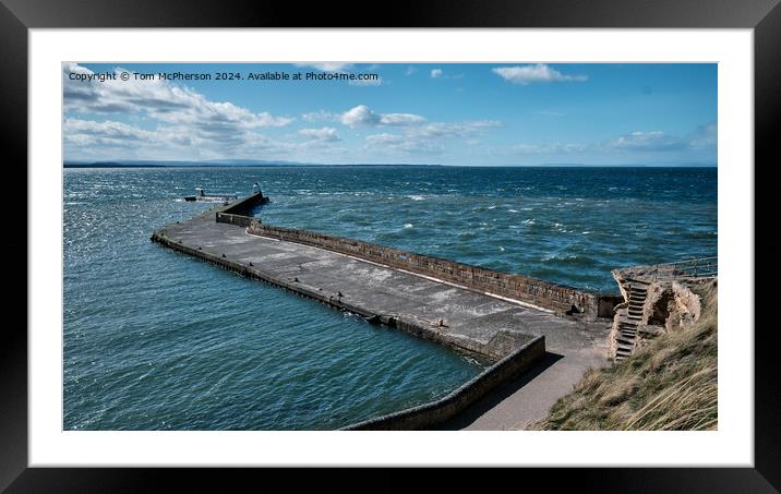 Burghead Pier Framed Mounted Print by Tom McPherson