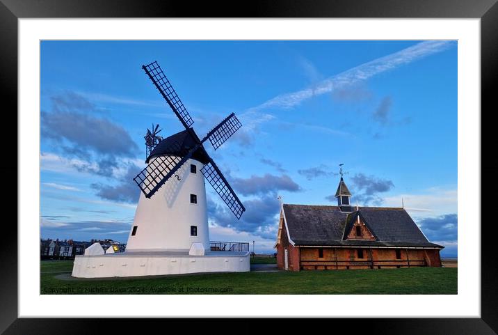 Lytham Windmill Framed Mounted Print by Michele Davis