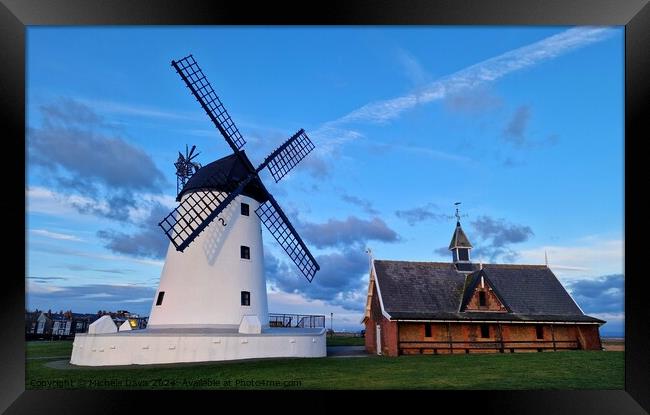 Lytham Windmill Framed Print by Michele Davis