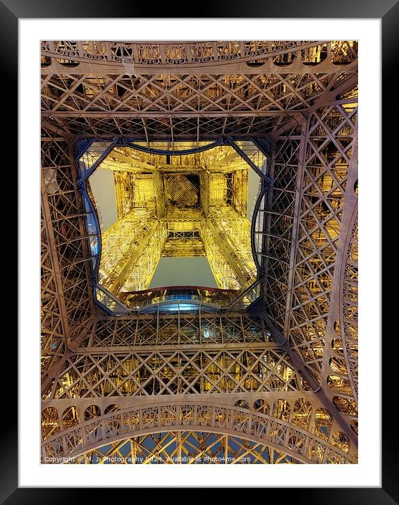 Eiffel Tower  Framed Mounted Print by M. J. Photography