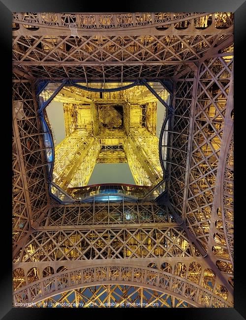 Eiffel Tower  Framed Print by M. J. Photography