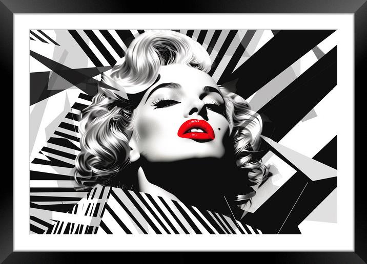 Marilyn Monroe Art Framed Mounted Print by Steve Smith