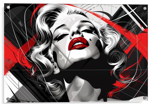 Marilyn Monroe Art Acrylic by Steve Smith