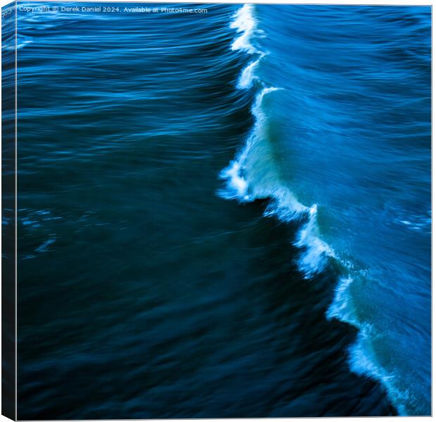 and the wave goes rolling by Canvas Print by Derek Daniel