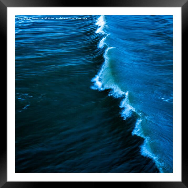 and the wave goes rolling by Framed Mounted Print by Derek Daniel