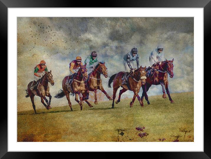 Up the Hill Framed Mounted Print by Horace Goodenough