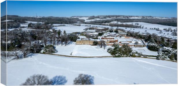 Cannon Hall  Canvas Print by Apollo Aerial Photography