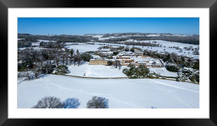 Cannon Hall  Framed Mounted Print by Apollo Aerial Photography