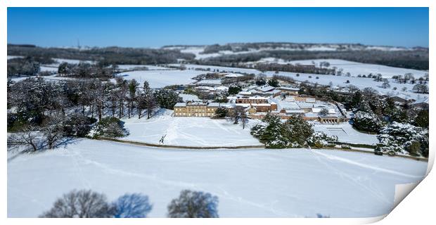 Cannon Hall  Print by Apollo Aerial Photography