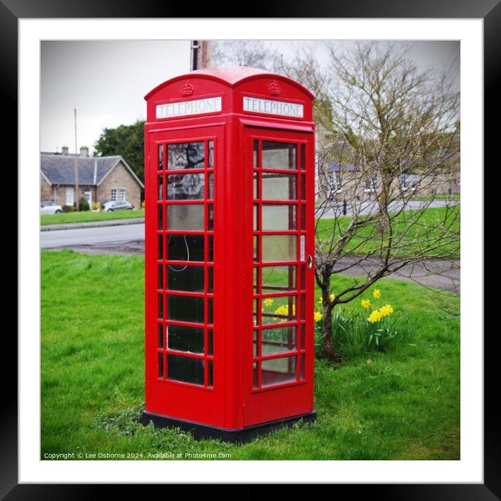 You May Telephone From Here (Dalmeny) 1 Framed Mounted Print by Lee Osborne