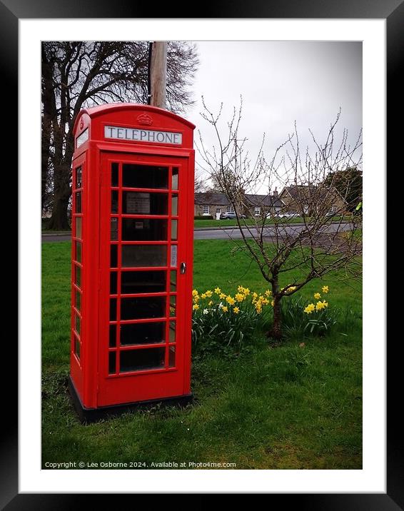 You May Telephone From Here (Dalmeny) 2 Framed Mounted Print by Lee Osborne