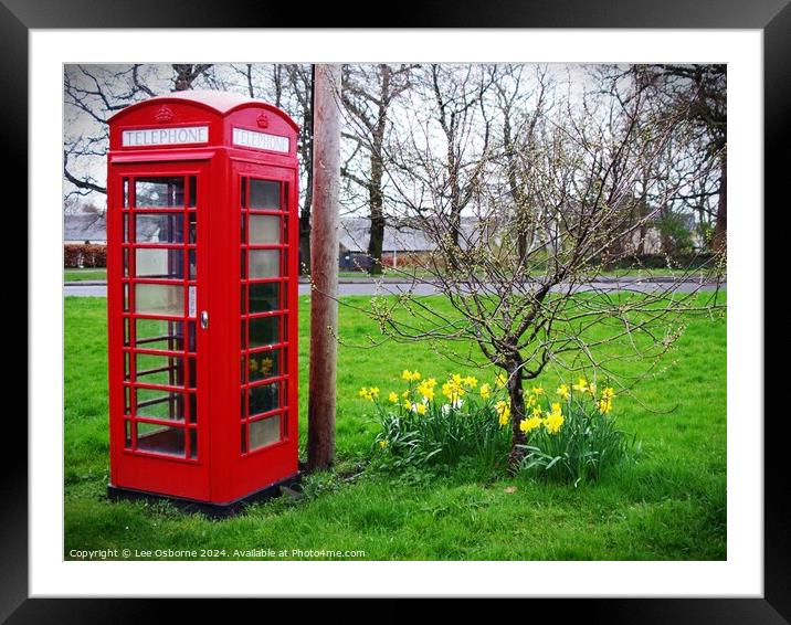 You May Telephone From Here (Dalmeny) 3 Framed Mounted Print by Lee Osborne