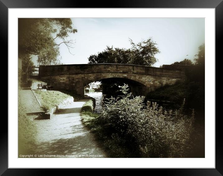 Union Canal, Linlithgow, Scotland Framed Mounted Print by Lee Osborne