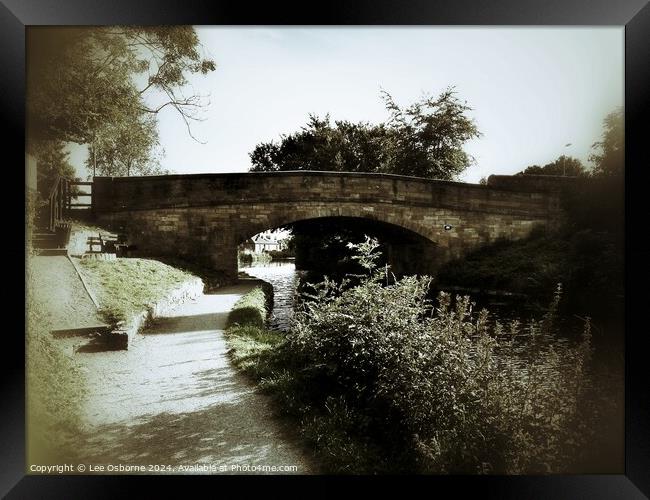 Union Canal, Linlithgow, Scotland Framed Print by Lee Osborne