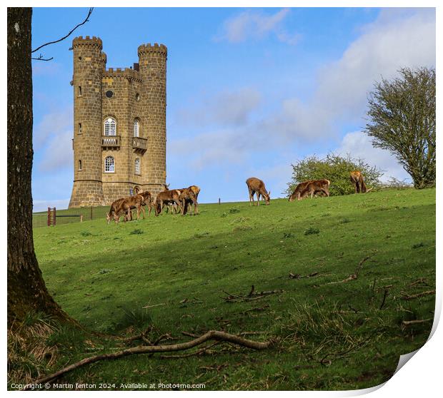 Broadway Tower Cotswolds Print by Martin fenton