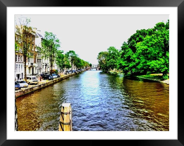 Amsterdam  Framed Mounted Print by Rachael Smith