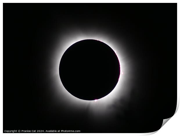 Total Solar Eclipse  Print by Frankie Cat