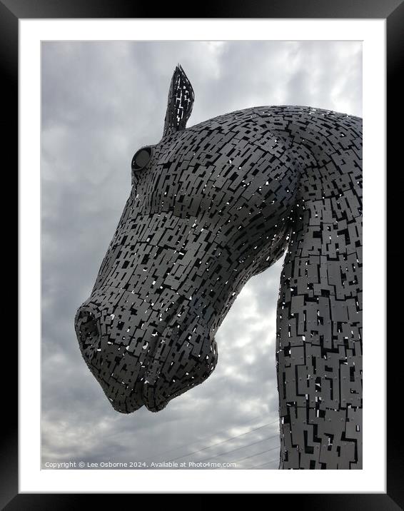 Kelpies, Scotland Framed Mounted Print by Lee Osborne