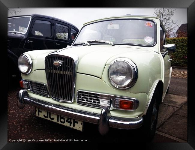 1960s Wolseley Hornet car Framed Print by Lee Osborne