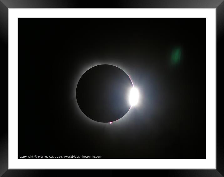 Total Solar Eclipse Framed Mounted Print by Frankie Cat