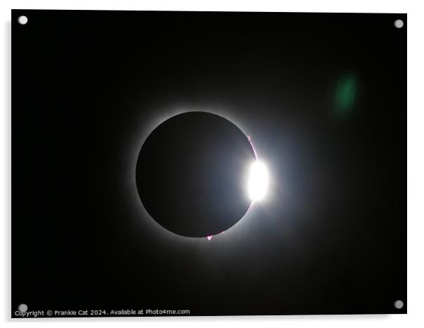 Total Solar Eclipse Acrylic by Frankie Cat
