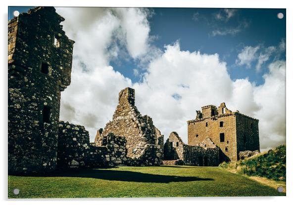Dunnottar Castle near Stonehaven Acrylic by DAVID FRANCIS