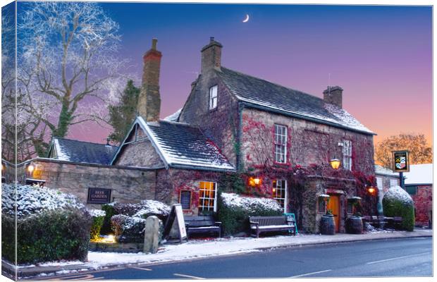 Wentworth Village Pub Canvas Print by Alison Chambers