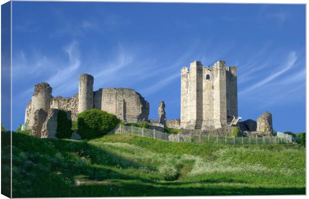 Conisbrough Castle Canvas Print by Alison Chambers