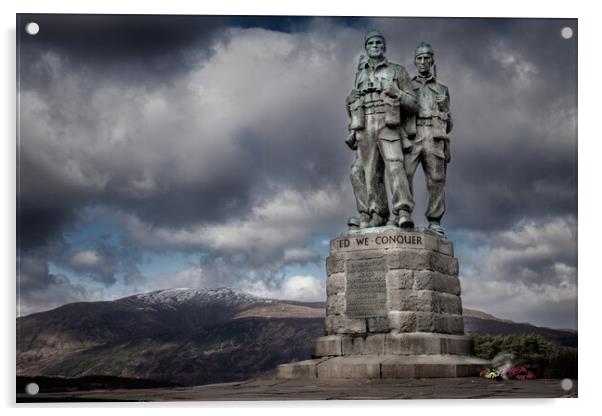 The Commando Memorial at Spean Bridge Acrylic by John Frid