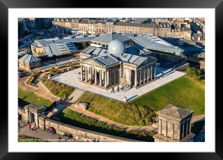 Collective Arts Centre on Calton Hill, Edinburgh Framed Mounted Print by Angus McComiskey