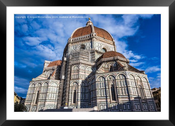 Duomo at sunrise, Florence, Tuscany, Italy Framed Mounted Print by Angus McComiskey