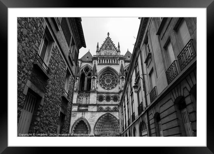 Our Lady of Reims Cathedral, France Framed Mounted Print by Imladris 