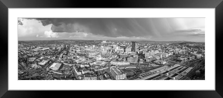 Sheffield April Showers Framed Mounted Print by Apollo Aerial Photography