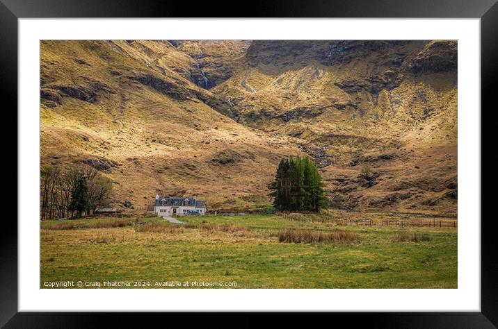 House in the hills  Framed Mounted Print by Craig Thatcher