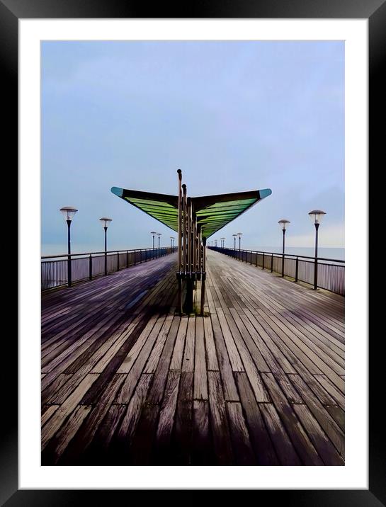 Boscombe Pier Framed Mounted Print by Beryl Curran