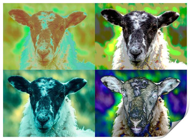 Dreaming of electric sheep Print by Cliff Kinch