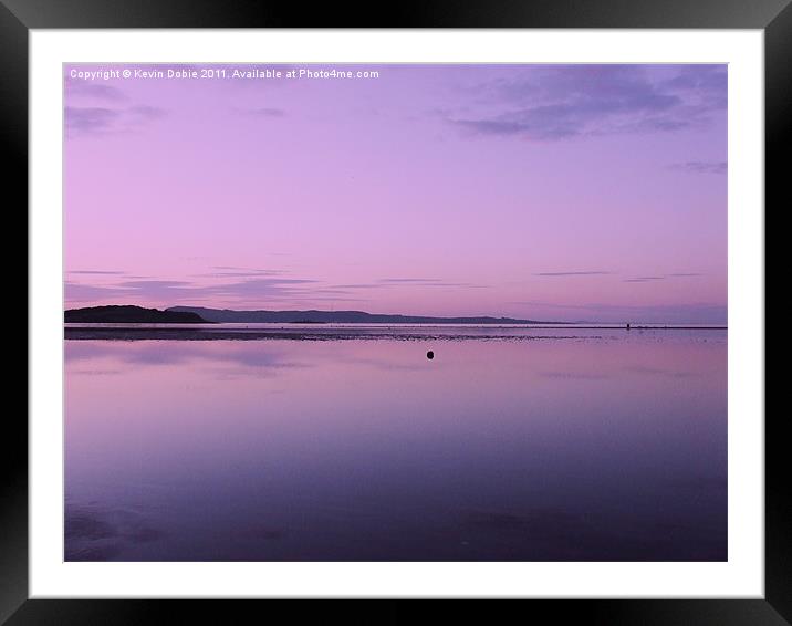 Sunset on the Forth Framed Mounted Print by Kevin Dobie