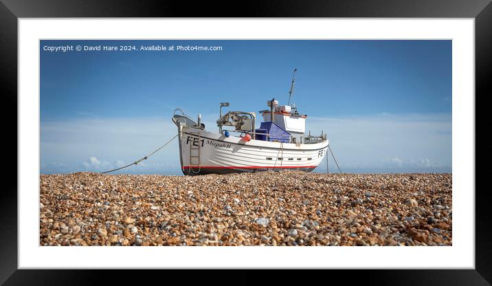 Fishing Boat Framed Mounted Print by David Hare