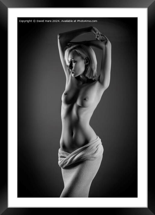 Iveta in cotton Framed Mounted Print by David Hare