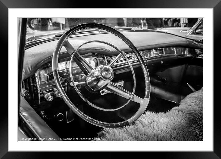 Classic Cadillac Framed Mounted Print by David Hare
