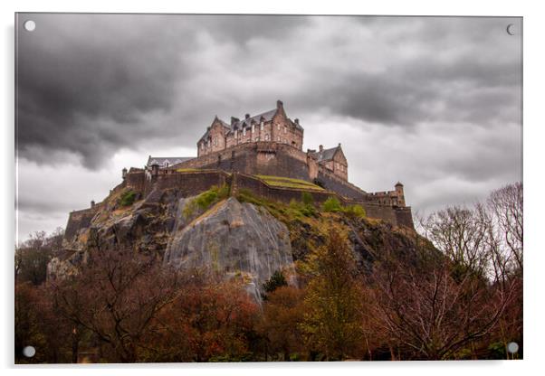 Edinburgh Castle Acrylic by Jack Biggadike