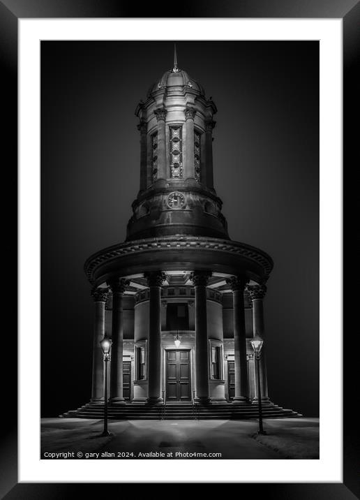 Saltaire reform church Framed Mounted Print by gary allan