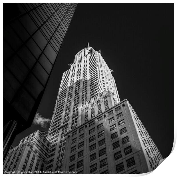 The Chrysler Building Print by gary allan