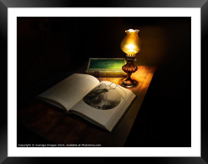 Late night reading Framed Mounted Print by Ironbridge Images
