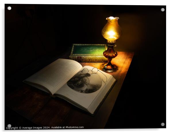 Late night reading Acrylic by Ironbridge Images